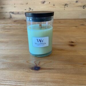WoodWick Green Scented Candle